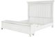 Benchcraft® Kanwyn Whitewash Queen Panel Bed with Storage Bench-2
