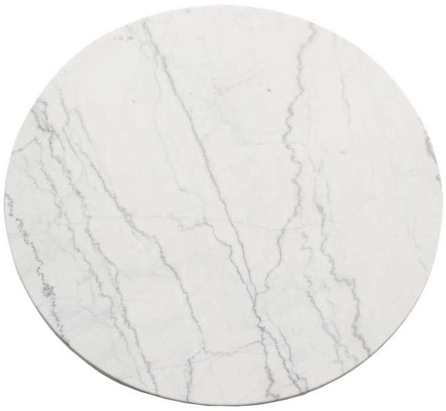 Steve Silver Co. Xena White Dining Table with Ebony Base-2