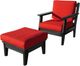 Nature's Best Furniture Customizable Fabric/Polyethylene Outdoor Glider Ottoman-1
