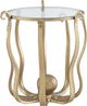 Powell® Octavia Glass Top Octopus Table with Antique Gold Base-3