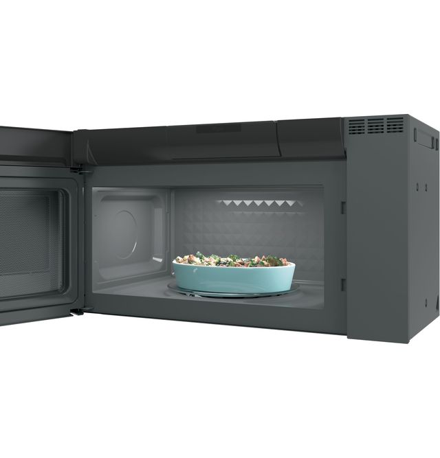 GE Profile™ 2.1 Cu. Ft. Black Stainless Steel Over the Range Microwave-1