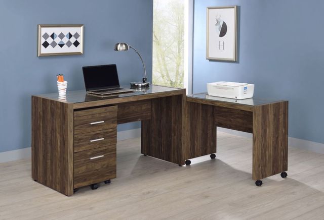 Coaster® Luetta Aged Walnut 59-Inch Rectangular Writing Desk-3