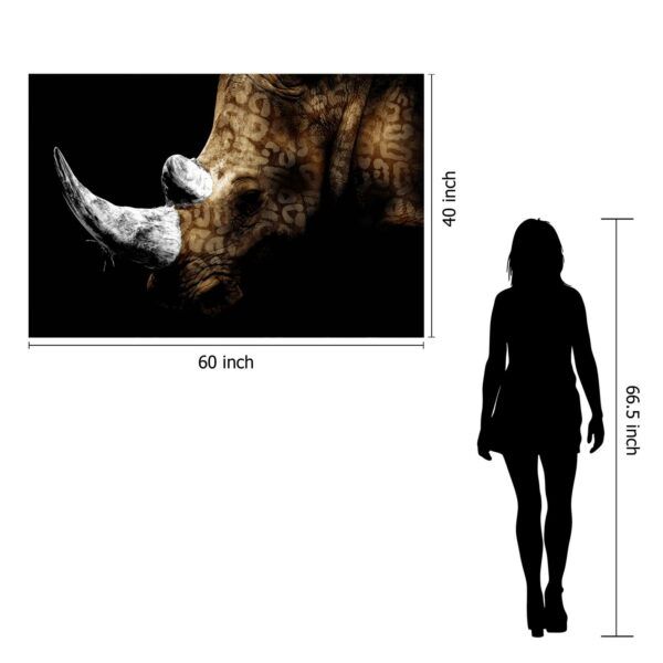 Classy Art Style 34 Floating Tempered Glass with Foil Wall Art-3