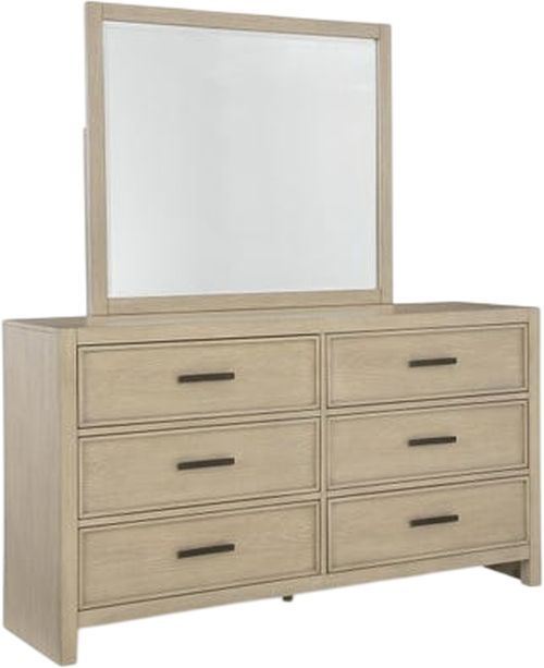 Signature Design by Ashley® Calmoro Gray Dresser and Mirror Set-0