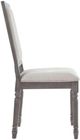 ACME Furniture Leventis Cream/Weathered Gray Dining Side Chair-3