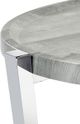 Elements International Landry 3-Piece Grey/Chrome Table Set-4