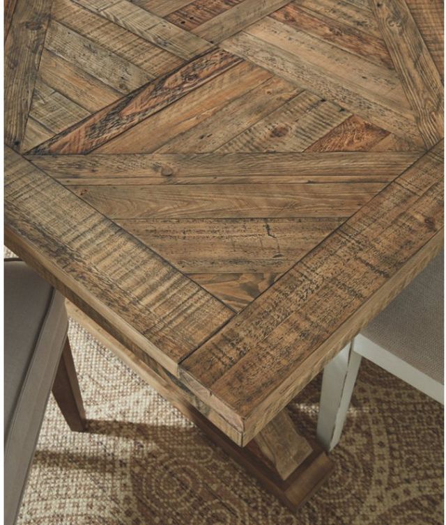 Signature Design by Ashley® Grindleburg Light Grayish Brown Dining Room Table-4