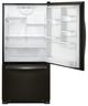 Whirlpool® 22.1 Cu. Ft. Black Stainless Steel Bottom Freezer Refrigerator-1