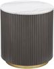 Coaster® Jason White End Table with Charcoal Base-0