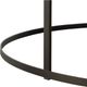 Elements International Frederick Tobacco Coffee Table with Black Base-1