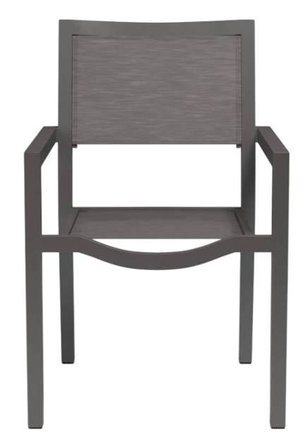 Sunset West Vegas Graphite Fabric/Metal Outdoor Dining Chair-1
