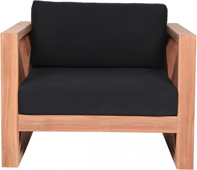 Meridian Furniture Anguilla Black Fabric Outdoor Accent Chair-1