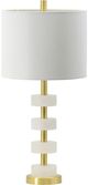 A & B Home Gold/White Table Lamp-0