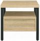 ACME Furniture Yawan Oak Accent Side Table with Black Frame-2