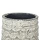 A & B Home Gray Planter with Patterns and Pedestal Base-2