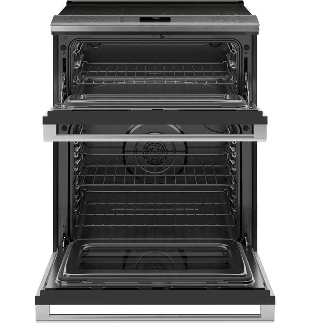 Café™ 30" Platinum Slide-In Electric Double Oven Range-1