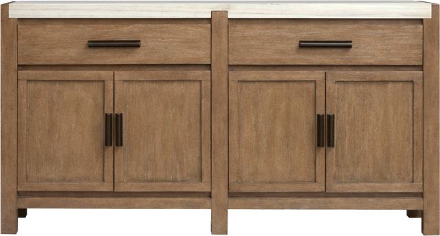 Magnussen Home® Plum Creek Marble/Sierra Brown Sideboard-3