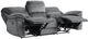 Homelegance® Muirfield Gray Manual Double Reclining Sofa-3