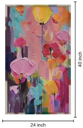 Classy Living Vibrant Floral Abstraction II Wall Art-2