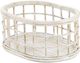A & B Home Set of 2 Washed White Baskets-3