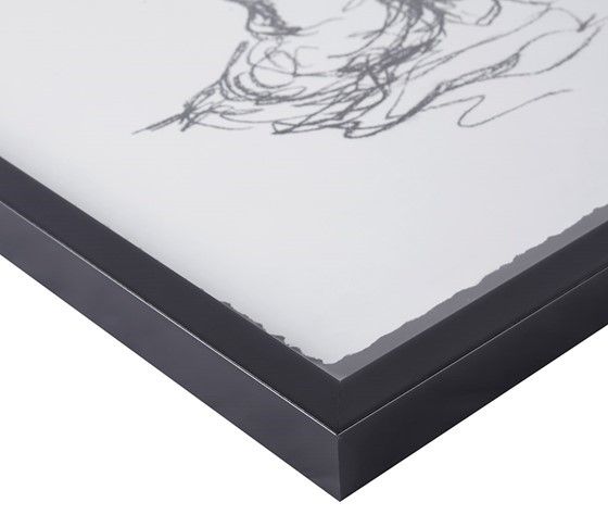 Olliix by Madison Park Feminine Figures Black/White Deckle Edge Sketch 2 Piece Framed Wall Art Set-2