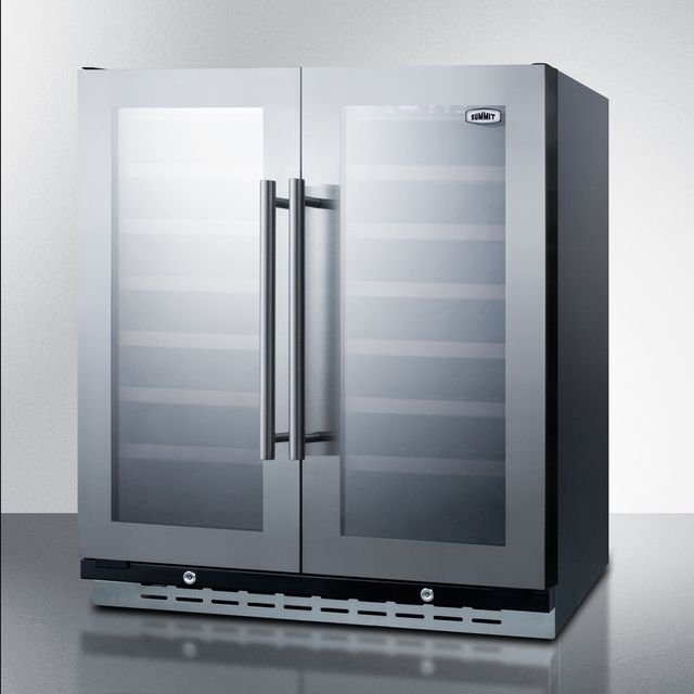 Summit® 30" Stainless Steel Wine Cooler-1