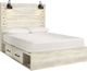 Signature Design by Ashley® Cambeck Whitewash Queen Panel Bed with 4 Storage Drawers-0
