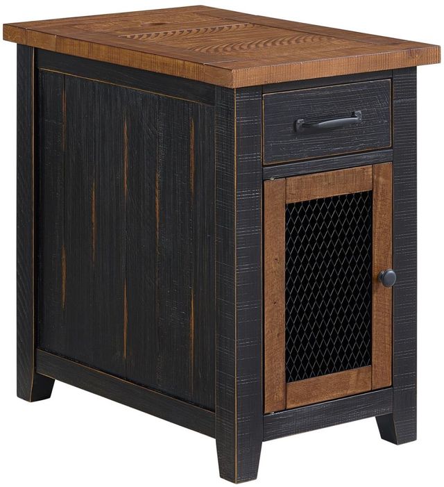 Martin Svensson Rustic Black/Driftwood Chairside Table-0