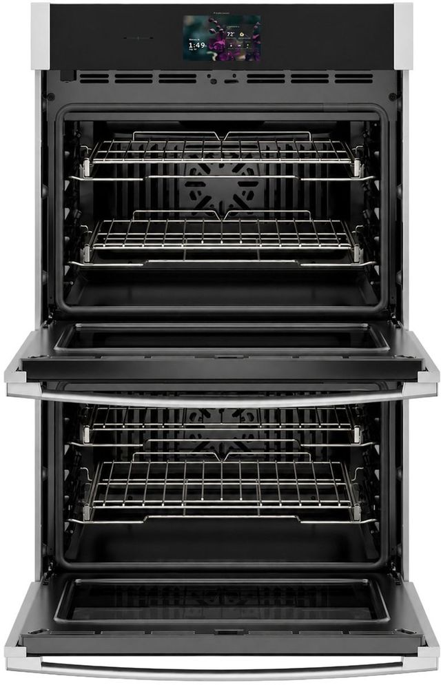 GE Profile™ 30" Stainless Steel Smart Double Electric Wall Oven with In-Oven Camera and No Preheat Air Fry-1