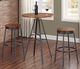 American Woodcrafters Filmore/Stockton 3-Piece Golden Oak/Slate Grey Pub Set-0