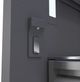 ZLINE Autograph Edition 36" 19.6 Cu. Ft. White Matte Built In Bottom Freezer Refrigerator with Graphite Gray Interior and Matte Black Accents-4