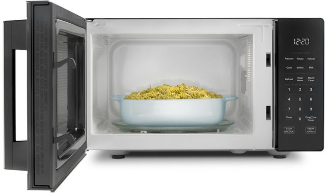 Whirlpool® 0.9 Cu. Ft. Black Countertop Microwave with Steam Clean-2