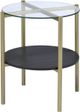 3-Piece Black/Gold Table Set-3