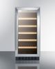 Summit® 2.2 Cu. Ft. Stainless Steel Wine Cooler-1