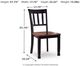Signature Design by Ashley® Owingsville Black/Brown Dining Side Chair-4