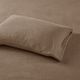 Olliix by True North by Sleep Philosophy 4 Piece Brown Queen Micro Fleece Sheet Set-2