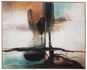 Signature Design by Ashley® Brunonia Black/Orange Wall Art