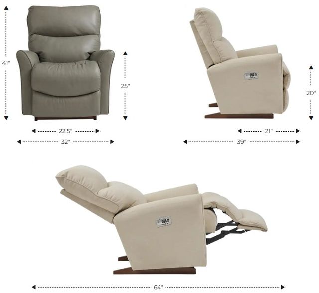 La-Z-Boy® Rowan Spice Power Rocking Recliner with Headrest-2