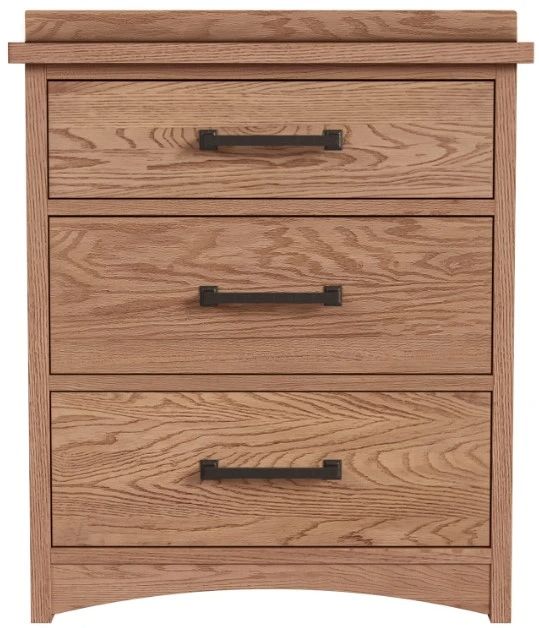 Intercon Oak Park Taupe Nightstand-1
