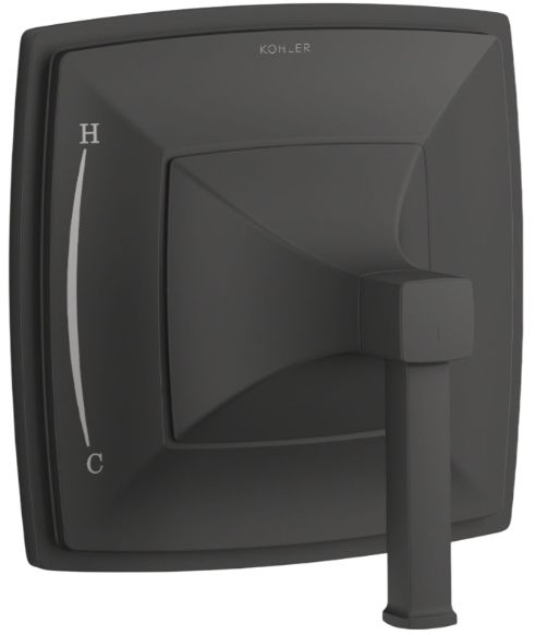 KOHLER® Riff® Rite-Temp® Matte Black Valve Trim-0