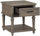 Mazin Furniture Cardano Driftwood Light Brown End Table-2