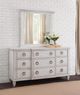 American Woodcrafters 1020 Salter Path White Dresser-1