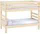 Crate Designs™ Furniture Unfinished Full/Full Ladder End Bunk Bed-0