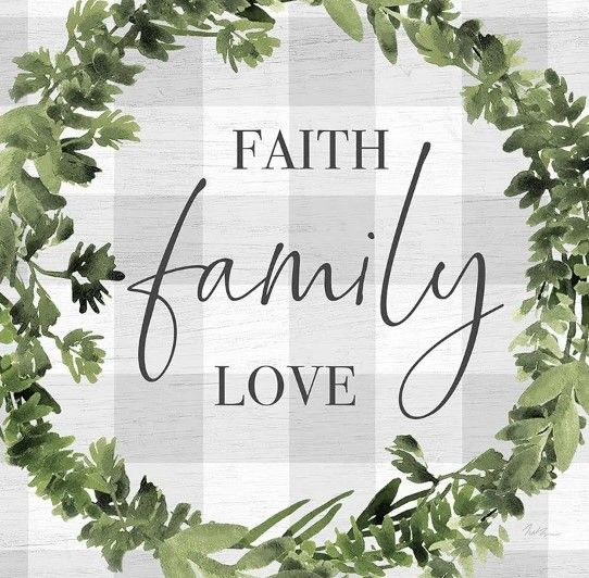 Classy Art Faith Family Love Wreath by Natalie Carpentieri Wall Art-1