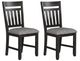 New Classic® Home Furnishings Harrisburg 2-Piece Charcoal Dining Chair Set-0