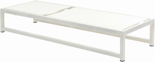 Meridian Furniture Maldives Cream Aluminum Outdoor Patio Adjustable Lounge Chair-2