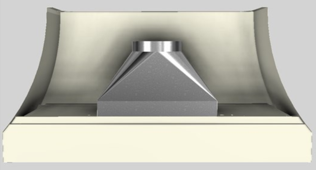 Vent-A-Hood® Designer Series 60" Biscuit Wall Mounted Range Hood-4
