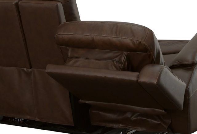 Flexsteel® Henry Dark Brown Power Reclining Loveseat with Console and Power Headrests and Lumbar-8