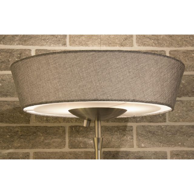 Adesso® Harper Brushed Steel 300W Torchiere-1