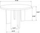 Coaster® Strouse 5-Piece Natural Oak/Wheat Dining Table Set-2